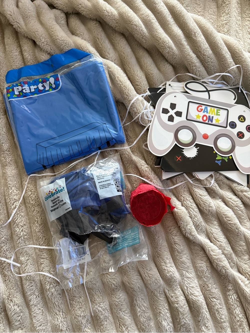 Video Game Party Decorations - Blue and White Game Controller Cutouts